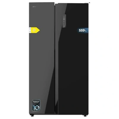 Imagen de Cecotec Frigorífico Americano de 550 Litros Bolero CoolMarket SBS Glass D. 177 cm Alto y 90 Ancho, Sistema Multi Air Flow, Total No frost, Motor Inverter Plus.