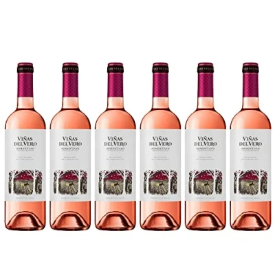 Imagen de Viñas Del Vero Rosado Merlot Tempranillo Vino D.O. Somontano 6 botellas de 750 ml Total: 4500