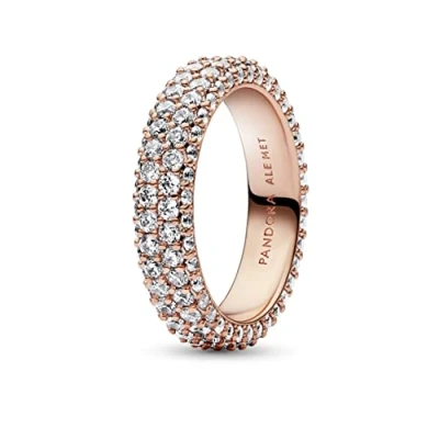 Imagen de Pandora Timeless Mujeres Anillo Baño de oro rosa 14 quilates 182629C01 58