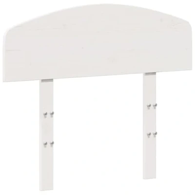 Imagen de vidaXL Cabecero de Cama, Cabecera para Estructura Marco Cabezal Somier, Mueble Dormitorio Hogar, Madera Maciza Pino Blanco 75 cm