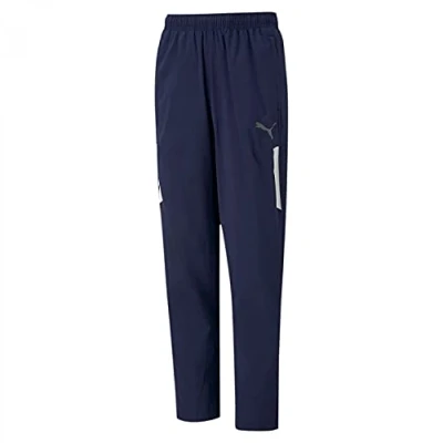 Imagen de puma Teamliga Sideline Kinder Pantalones deportivos para niños, Talla: 116, Peacoat black pumawhite