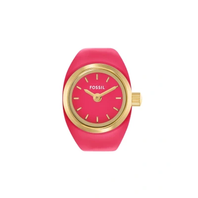 Imagen de Fossil Reloj Ring para Mujer, Movimiento de Cuarzo a Dos Agujas con Correa Acero Inoxidable, Rosa y Dorado