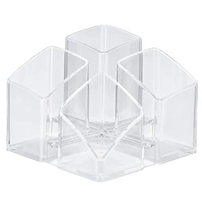 Imagen de Han Scala Organizador de escritorio (4 compartimentos, 125 x 100 mm), color transparente