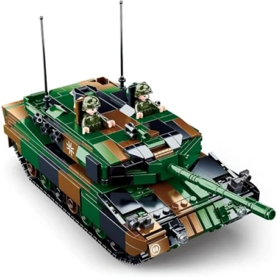 Imagen de Sluban SL95709 Modelbricks Leopard 2a5 Tanque de Batalla Principal 2 en 1, Multicolor, Medium (M38 B0839)