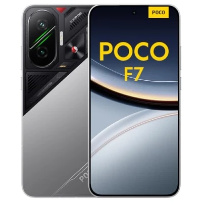 Imagen de Xiaomi POCO F7 Smartphone de 12+256GB, Cámara Sony 50 MP con OIS, Pantalla AMOLED 6,83&#039;&#039; 1.5K a 120Hz, Snapdragon 8s Gen 4, Hypercharge 90W, Cargador no Incluido, Plata (Versión ES)