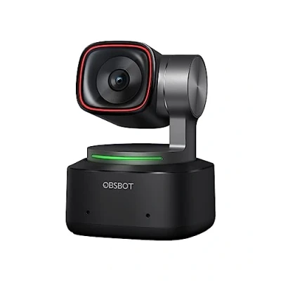 Imagen de OBSBOT Tiny 2 PTZ 4K Webcam con Seguimiento de IA, Control por Voz, Gestos, Enfoque Automático, USB3.0, Múltiples Modos, Cámara Web para PC, Conferencias, Transmisiones, Zoom.