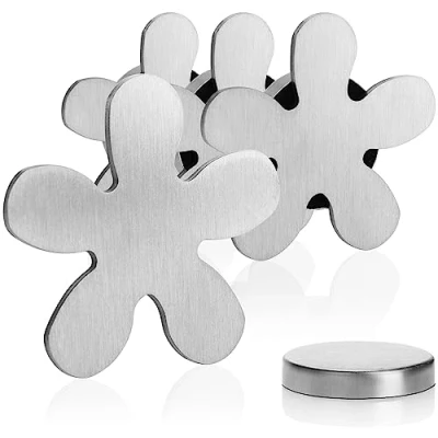Imagen de com four® 4X Pesas para manteles de Acero Inoxidable Clip magnético Aprox. 45g