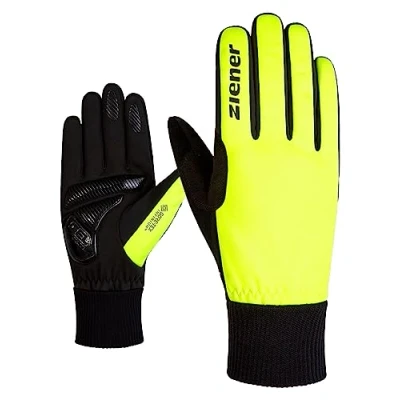 Imagen de Ziener SMU 18 gws 414 Bike Glove Guantes de Ciclismo para Exteriores (Transpirables), otoño/Invierno, Unisex Adulto, Color Poison Yellow, tamaño 6.5