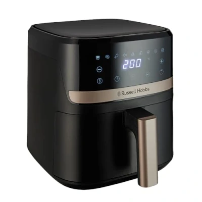 Imagen de Russell Hobbs freidora de aire, sin aceite 4.3 l, Air Fryer, 9 programas, máx. 200 C, Rapid Air, táctil, asar, hornear, grill, accesorios aptos lavavajillas, 1300 W, Satisfry 27610 56