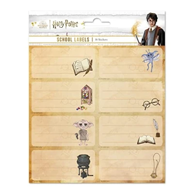 Imagen de Grupo Erik etiquetas adhesivas Harry Potter Pegatinas libro nombres/Pack escolares Papeleria Producto con licencia oficial