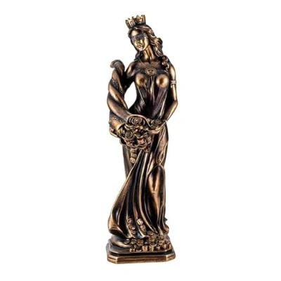 Imagen de Figura Diosa de la Fortuna Resina Pintada a Mano 40 cm