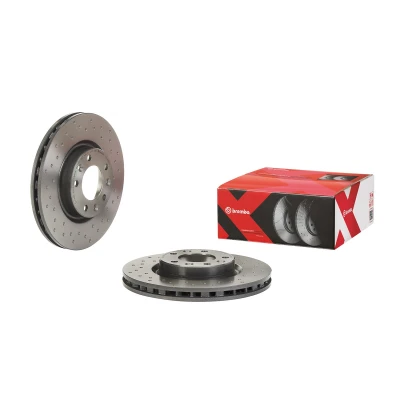 Imagen de BREMBO 09.C658.1X Disco de freno 283 26 5 perforado/ventil. int. revestido altamente carbonizado con tornillos CITROËN: Berlingo, C4 Grand Picasso 2