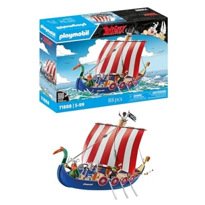 Imagen de PLAYMOBIL Asterix Barco Pirata Set de Juego Astérix Juguete y Obélix Aventura para niños niñas a Partir 5 años 71888