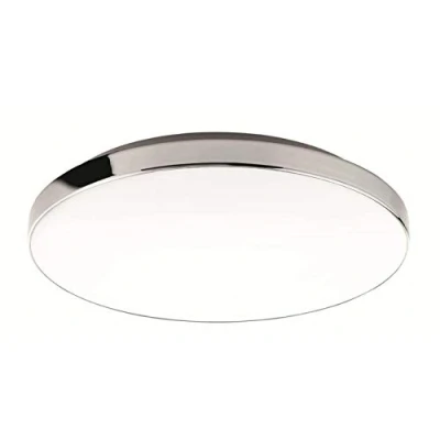 Imagen de BRILONER Leuchten 3351 216 Lámpara LED de techo (IP44, 13 W, 1700 lúmenes, 4000 Kelvin, 35,5 cm diámetro), color blanco y cromado