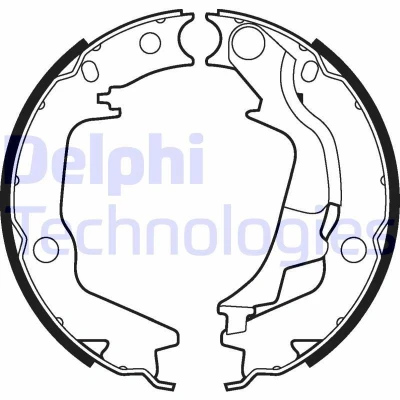 Imagen de DELPHI LS2011 Zapatas de Freno Mano