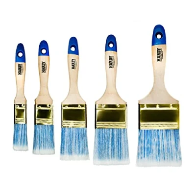 Imagen de Hardy Working Tools ‎A0282 420501 Cepillo Plano de Poliéster Serie 42 con Mango Madera, 5 Piezas