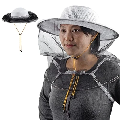 Imagen de ZffXH Sombrero de apicultura abeja repuesto y velo Red cabeza apicultor Mosquito Head Netting Out Door Net Hats