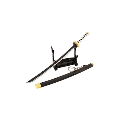 Imagen de Hanaiette 1pc Devil May Cry llavero arma modelo metal artesanía con soporte de exhibición armas, Estilo 3, Taille unique