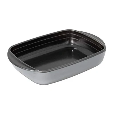 Imagen de KUHN RIKON Easy Auflaufform aus Glas, beschichtet, 0,8 Liter, klein, bleibt nichts kleben, einfache und schnelle Reinigung, backofenfest bis 240 Grad