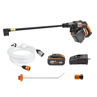 Imagen de Hidrolimpiadora a batería Hydroshot 20V MÁX WORX Nitro PowerShare Limpieza de terrazas y Lavado Coches máx. 56 Bares 220L/H Incluye 4,0Ah Cargador WG633E