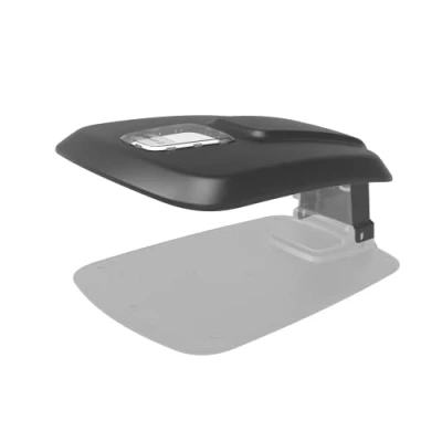 Imagen de Greenworks Garaje protector para robots cortacésped y Optimow con indicador de nivel carga caja herramientas hecho material resistente a los rayos UV, dimensiones 607mm x 764mm 426mm
