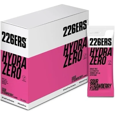 Imagen de 226ERS Hydrazero Bebida de Sales Minerales en Polvo para Hidratación y Recuperación Electrolitos, Fresa Sour 1 unidad