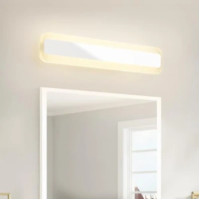 Imagen de Dehobo Lámpara de Espejo Baño 42CM Aplique 9W Blanca Neutra 4000K IP44 Contra Niebla para Lamparas No Regulable Iluminación Maquillaje AC110 240V