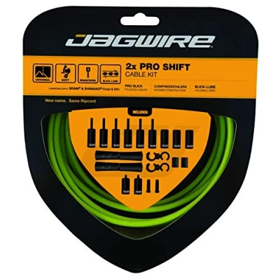Imagen de JAGWIRE Kit Cambio CTRA/MTB (SR/SH) Verde ORGANICO