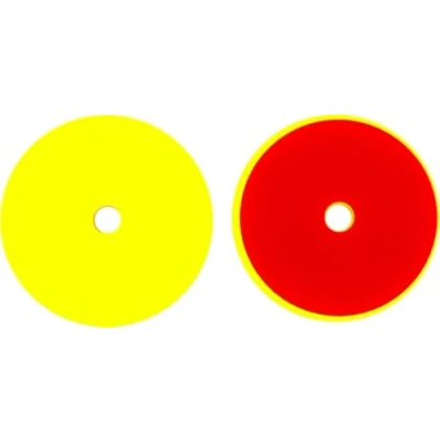 Imagen de ALCLEAR Set de 2 Discos pulidor Medio para máquinas RUPES, un Sistema Disco Ø 145/128 x 25 mm, Amarillo