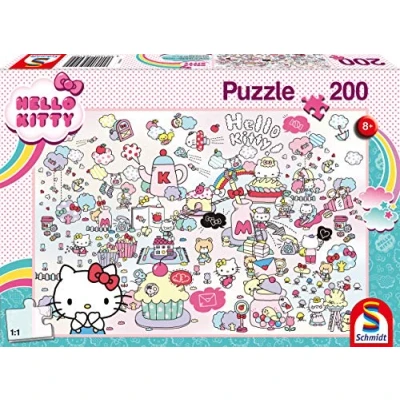 Imagen de Schmidt Hello Kitty World Puzle Infantil (200 Piezas), Multicolor (56410)