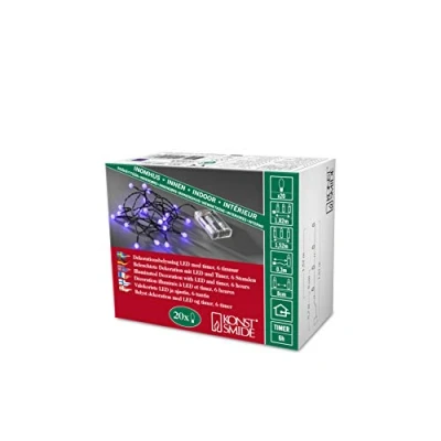 Imagen de Kontsmide Guirlanda de luces led (20 ledes, con temporizador), color verde