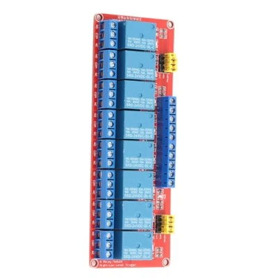 Imagen de Módulo de relé optoacoplador 8 canales disparo alto y bajo 5V / 12V 24V(24V)