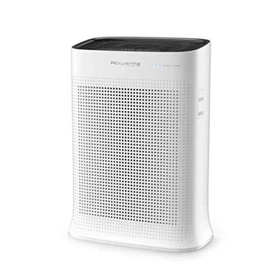 Imagen de Rowenta Pure Air PU3040 Purificador, filtración alérgenos y partículas finas, 120 m², modo automático día noche, temporizador, apagado automático, encendido programable, indicador cambio filtro