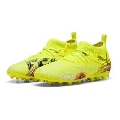 Imagen de Puma Future 8 Match MG JR Unisex Botas de fútbol con tacos para niños, Talla: 37.5, Yellow alert/puma black/sun struck Zapatos