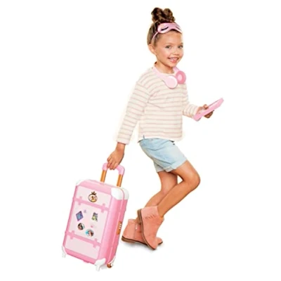 Imagen de Princesas Disney Juego de Maleta Viaje para Niñas 3 años Juguete con 15 Accesorios Que no Pueden Faltar en tu