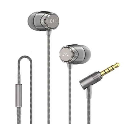 Imagen de SoundMAGIC E11 Auriculares In Ear con Cable sin Micrófono Estéreo HiFi de Alta Fidelidad Intrauditivos Aislamiento Ruido Graves Potentes Enredos Gunmetal