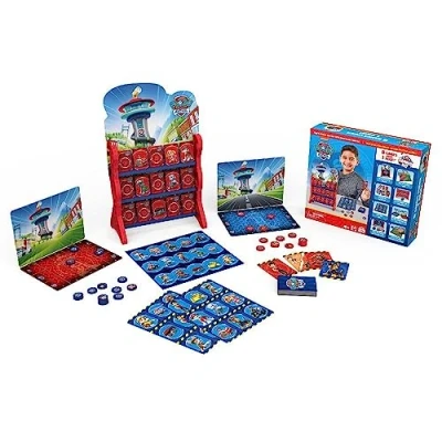 Imagen de Spin Master Games Paw Patrol Colección Mesa para Niños Dama Tic TAC Toe Memory, Bingo, Nix da, Juegos de Cartas, Patrulla Canina Juguetes Preescolares (6067976)