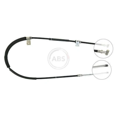 Imagen de A.B.S. K19677 Cable de Freno Mano 1342 Tambor para dirección izquierda/derecha SUZUKI: Samurai SUV, SUV Cabrio, SANTANA: