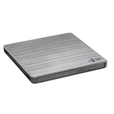 Imagen de Hitachi LG GP60 External DVD Drive, Slim Portable Burner/Writer/Player for Laptop, Windows and Mac OS Compatible, USB 2.0, 8x Read/Write Speed Silver