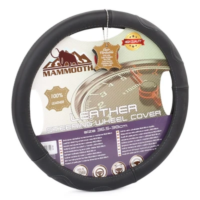 Imagen de MAMMOOTH Premium A050 187140 Funda cubierta para el volante negro 36 38 cuero norauto, oscaro, mister auto