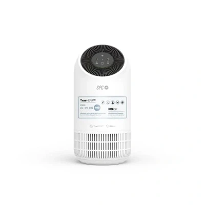 Imagen de SPC ESPIRARE ION Purificador de aire inteligente Wi Fi para estancias pequeñas hasta 32m2, 4 fases filtrado, filtro True HEPA 13, ionizador, supersilencioso, compatible con asistentes voz