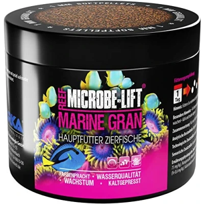 Imagen de Microbe Lift Marine Gran alimento granulado, Completo para Todo Tipo de Peces en acuarios Agua Salada