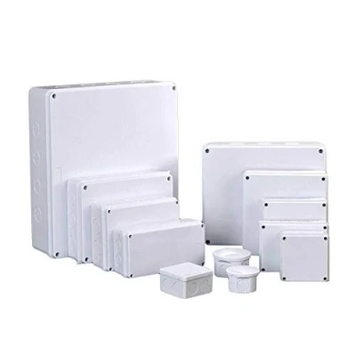 Imagen de Caja de conexiones ABS para proyectos eléctricos y bricolaje, resistente al agua, a prueba polvo IP55, exteriores (100 x 100 70 mm)