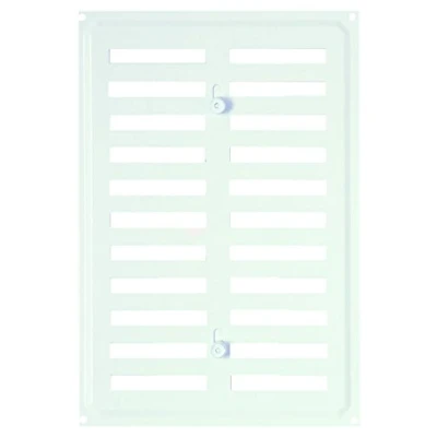 Imagen de Brinox B70390D Rejilla con persiana (24,5 x 17 cm) color lacado blanco