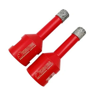 Imagen de SHDIATOOL Broca de Diamante 2PC 10MM Vacío Soldadura para Perforación en Seco Porcelana Azulejo Granito Mármol M14