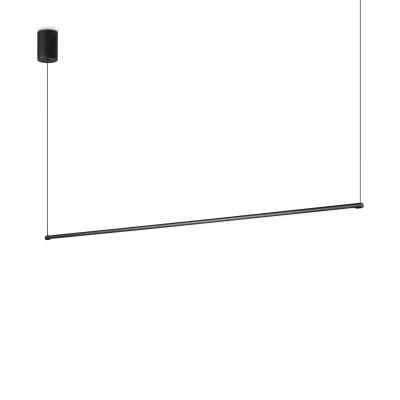 Imagen de Ideal Lux ESSENCE Plafón Led Integrado Colgante Negro 126cm 3000K