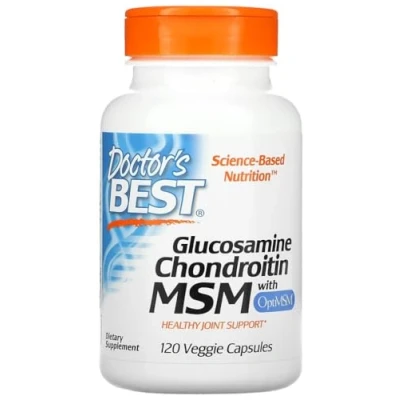 Imagen de Doctor&#039;s Best Glucosamina Condroitina MSM con OptiMSM Soporte para la salud articular y movilidad 120 cápsulas