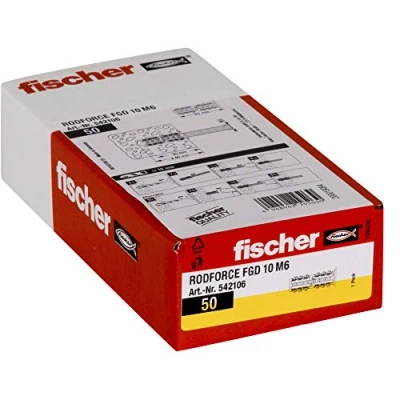 Imagen de fischer taco Rodforce Fgd 10 M6, para varillas roscadas, Caja de 50 Uds.