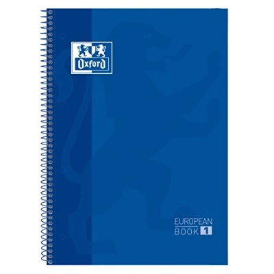 Imagen de Europeanbook 1 espiral, tapa extradura, A4+, línea horizontal, azul marino