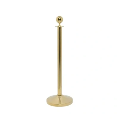 Imagen de SECURIT Classic Juego de Barrera Oro Soporte Cabeza Base Redonda Post 100 cm y 31 x